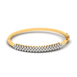 Delicate Gold Diamond Bangles