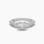 1.17 Carat Princess Solitaire Diamond Ring