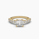 1.17 Carat Princess Solitaire Diamond Ring