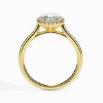 1 Carat Solitaire Marquise Diamond Halo Ring