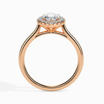 1 Carat Solitaire Marquise Diamond Halo Ring