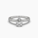 1 Carat Centre Solitaire Pear Shape Diamond Ring