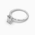 1 Carat Solitaire Diamond Emerald Essence Ring