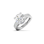 4 Carat Solitaire Sparkle Diamond Ring