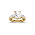 4 Carat Solitaire Sparkle Diamond Ring