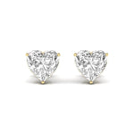 1.5 Carat Each Heart Shape Solitaire Earring