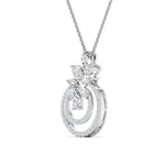 1.5 Carat Gold Swirl Drop Earrings