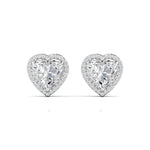 1.5 Carat Each Fancy Heart Shape Earrings