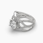 1.5 Carat Twirling Diamond Ring