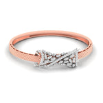 Sparkling Round Diamond Bangle