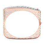 Baguette & Round Diamond Bangle