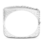 Baguette & Round Diamond Bangle