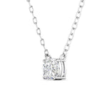 1 Carat Cushion Diamond Gold Pendant