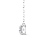 1 Carat Cushion Diamond Gold Pendant