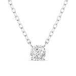 1 Carat Cushion Diamond Gold Pendant