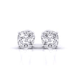 1 Carat Each Solitaire Diamond Earrings