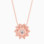 1 Carat Solitaire Centre Diamond Flower Pendant