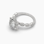 1 Carat Solitaire Flower Diamond Ring