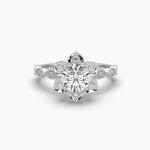 1 Carat Solitaire Flower Diamond Ring