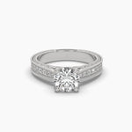1 Carat Round Cut Solitaire Diamond Ring