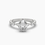 1 Carat Solitaire Diamond Oval Ring