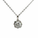 1.05 Carat Solitaire Diamond Flower Shape Pendant