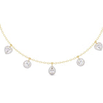 1 Carat Each Solitaire Diamonds Necklace