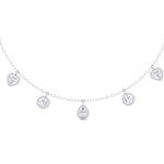 1 Carat Each Solitaire Diamonds Necklace