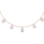 1 Carat Each Solitaire Diamonds Necklace
