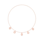 1 Carat Each Solitaire Diamonds Necklace