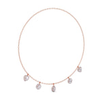 1 Carat Each Solitaire Diamonds Necklace