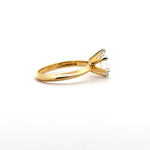 2.01 Carat Round Cut Solitaire Diamond Ring