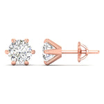 2 Carat Each Opulent Diamond Studs