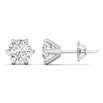 1 Carat Each Opulent Diamond Studs
