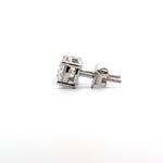 2.4 Carat Each Round Diamond Solitaire Earring