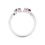 Crimson Cocktail Diamond Ring