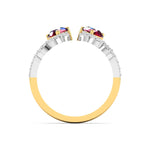 Crimson Cocktail Diamond Ring