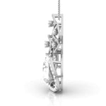 2 Carat Pear Shape Solitaire Diamond Cascade Pendant