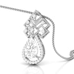 2 Carat Pear Shape Solitaire Diamond Cascade Pendant