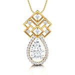 2 Carat Pear Shape Solitaire Diamond Cascade Pendant