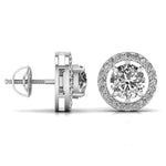 2.5 Carat Centre Round Solitaire Diamond Earring