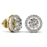 2.5 Carat Centre Round Solitaire Diamond Earring