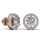 2.5 Carat Centre Round Solitaire Diamond Earring