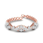 Symmetry Diamond Chain Bracelet