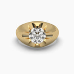 2.5 Carat Solitaire Diamond Round Radiance Ring