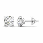 2 Carat Each Round Diamonds Studs
