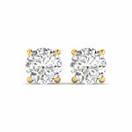 2 Carat Each Round Diamonds Studs