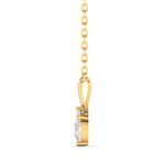 2.5 Carat Two Stone Diamond Gold Pendant