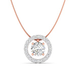 2 Carat Center Diamond Halo Pendant