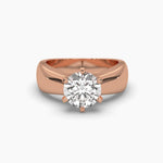 2 Carat Solitaire Round Diamond Elegance Ring